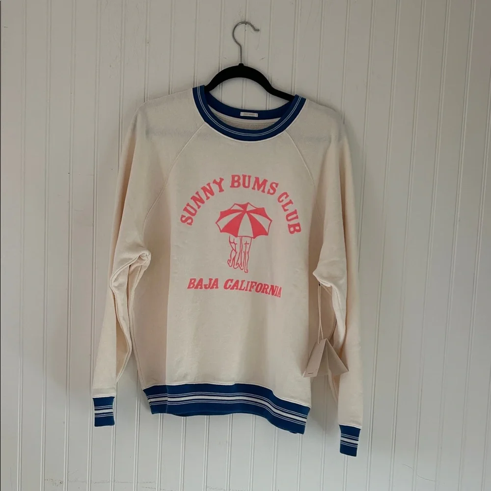 Mother medium Sunny Bums Club Sweatshirt New/tags - Picture 1 of 4